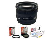 Sigma 50mm f 1.4 EX DG HSM Autofocus Lens for Canon Opteka UV Filter Opteka CPL Filter Opteka 5 Piece Cleaning Kit