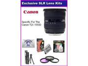 Sigma 10 20mm f 4 5.6 EX DC HSM Lens for Canon EOS XS XSi and T1i Includes PRO HD 3PC Filter Kit 7 Year Lens Warranty Extended LP E5 Battery Pack More