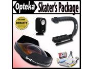 Opteka Deluxe Skaters Package Includes the Opteka 0.3X Ultra Fisheye Lens X Grip Handle VL 20 LED Video Light for Sony HDR FX7 HVR V1U and HVR V1N Camcor