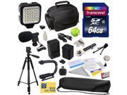 Advanced Accessory Kit for Sony MC50 NX30 NX70 TD10 TD20 TD30 HC9 VG10 VG20 VG900 AX100 Camcorder with 64GB Card Opteka NP FV70 Battery Carrying Case 60 Tri