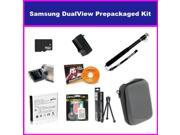 Ultimate Accessory Package For The Samsung DualView TL225 TL220 TL90 Digital Camera Includes 16GB Micro SD Memory Card Reader SLB 07A Replacement Spare Batter