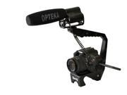 Opteka X GRIP EX MK III Steel Video Stabilizing Handle with VM 100 Video Condenser Shotgun Microphone Kit