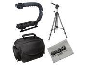 Opteka Field Kit with X Grip 70 Tripod Microfiber Gadget Bag and Cleaning Cloth for Canon EOS 7D 6D 5D 60D 60Da T4i T3i T2i T3 M G1X G15 and G12