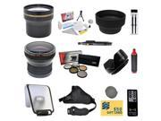 Enthusiast Kit for Canon EOS REBEL T5i T4i T3i T3 SL1 with 0.20X 3.7x Lens Pro 5 Piece Filter Kit Grip Strap Handgrip Wireless Remote Sensor Cleanin