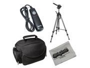 Starter Kit with Opteka OPT 7000 70 Professional Tripod Microfiber Deluxe Gadget Bag Remote Shutter Release Cord and Microfiber Cleaning Cloth for Canon XT X