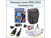 8GB Accessory Package for Panasonic DMC ZS10 Including 8GB SDHC High Speed Memory Card Vanguard Soft Leather Carrying Case Mini HDMI Cable and More!