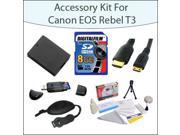 Accessory Kit For Canon EOS Rebel T3 T5 with 8GB SDHC Memory Card High Capacity Canon LP E10 LPE10 Replacement Battery Opteka Professional Wrist Strap Opteka