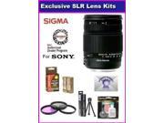 Sigma 18 250mm f 3.5 6.3 DC OS HSM IF Lens Specific for The for The Sony Alpha DSLR A700 A350 A300 A200 A100 Digital SLR Includes PRO HD 3PC Filter Kit 7