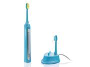 Wellness 48 000 Ultra High Powered Sonic Electric Toothbrush and Charging Dock with 6 Heads Blue