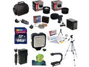Ultimate Accessory Kit For the Sony HDR PJ650V 64GB Memory Card SD Card Reader 3 Piece Filter Kit NP FV100 Battery Pack Charger Tripod X GRIP LED Light