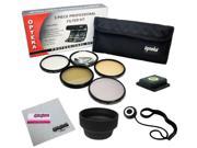 55MM Accessory Kit for SONY Alpha Series A99 A77 A65 A58 A57 A55 A390 A100 DSLR Cameras with 18 55MM Zoom Lens with Opteka 5 PC Filter Kit Carry Pouch Lens Ho