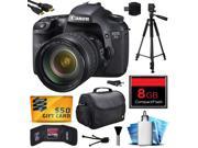 Canon EOS 7D 18 MP CMOS Digital SLR Camera with 28 135mm f 3.5 5.6 IS USM Lens includes 8GB Memory Large Case Tripod Card Reader Card Wallet HDMI Mini Cabl