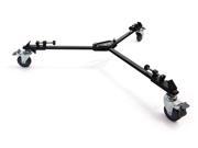Opteka M3 Professional Heavy Duty Folding Tripod Dolly with Case for Photo and Video Cameras