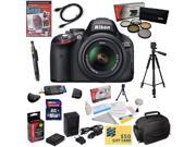 Nikon D5100 Digital SLR Camera with 18 55mm NIKKOR VR Lens with16GB High Speed SDHC Card Reader Extra Battery Charger 5 PC Filter HDMI Cable Case Tripod