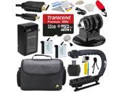 32GB Enthusiast Accessory Package Bundle for GoPro HERO4 Hero 4 Black Silver