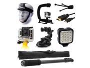 Head Car Mount Grip All Around Accessory Package for GoPro HERO4 Hero 4