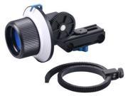 Opteka FF180 Reversible Follow Focus with 10 Whip and Speed Crank for Digital SLR and Video Cameras