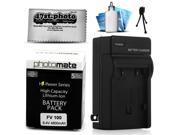 NP FV100 4800mAh Battery Charger for Sony HDR PJ510 PJ540 PJ810 XR150 Video Camera Camcorder