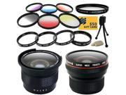 Professional .20x Super Wide Angle HD Lens .35x Macro Fisheye Adapter Lens UV Filter Close Up Macro Filter Set 6 Piece Graduated Effects Filters Accesso