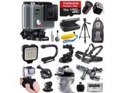 GoPro HD HERO Waterproof Action Camera Camcorder CHDHA 301 with 16GB Everything You Need Accessories Bundle includes MicroSD Card Charger Tripod Backpac