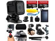 GoPro HERO4 Session HD Action Camera CHDHS 101 48GB Essetial Accessories Bundle includes Solar Charger Stabilizer Head Strap Car Mount Selfie Stick