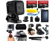 GoPro HERO4 Session HD Action Camera CHDHS 101 128GB Essetial Accessories Bundle includes Solar Charger Stabilizer Head Strap Car Mount Selfie Stick