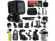 GoPro HERO4 Session HD Action Camera CHDHS 101 All You Need 32GB Accessories Kit with MicroSD Card Case Selfie Stick Chest Head Strap Car Bike Mount