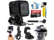GoPro HERO4 Session HD Action Camera CHDHS 101 with Extreme Sports Accessories Kit includes 32GB MicroSD Card Selfie Stick Head Strap Floating Bobber