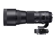 Sigma ZV955 150 600mm F5 6.3 DG HSM Contemporary Lens with 1.4X Tele Converter Kit for Nikon Black