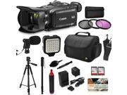 Canon XA30 HD Professional Video Camcorder Core Accessories Tripod Monopod Bag LED Mic Filters Battery