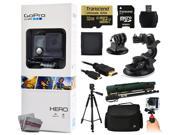 GoPro HERO Action Camera CHDHA 301 with 32GB Ultra Memory MicroSD Reader Suction Cup Mount 67 Monopod 60? Pro Series Tripod Large Padded Case Handg