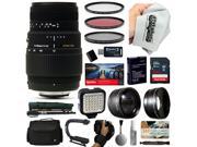 Sigma 70 300mm Lens with 64GB for Canon EOS Rebel T6 T5 and T3 Digital SLR Cameras