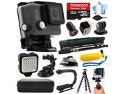 GoPro HERO Camera Camcorder CHDHC 101 with 32GB Card Car Home Charger Selfie Stick Windshield Mount Head Strap Opteka X Grip Case Flexible Trip