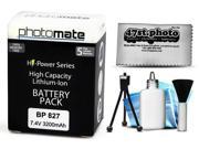 Photomate BP827 BP 827 3200mAh Battery for Canon HF M400 M306 M31 M32 XA10 HF21 Video Camera Camcorder