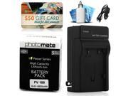 NP FV100 4800mAh Battery Charger for Sony DCR SX53 SX63 SX65 SX83 SX85 SX44 HC9 Video Camera Camcorder