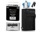 NP FV100 4800mAh Battery Charger for Sony DCR SX15 SX20 SX21 SX33 SX34 SX43 SX45 Video Camera Camcorder