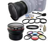 Pro .20x .35x Fisheye Lens UV Filter Close Up Macro Filter Set 6 Piece Filters Kit for 58MM Panasonic LUMIX G X VARIO 35 100mm F2.8 14 140mm F3.5 5.6
