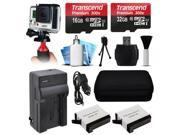 48GB Case Grip Battery Must Have Accessories for GoPro HERO4 Hero 4 Black Silver