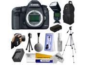 Canon 5D Mark III 22.3MP Full Frame CMOS Sensor Digital SLR Essential Camera Kit with Full HD 1080p Video Recording at 30 fps Backpack Charger DM780 Flash
