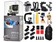 GoPro Hero 4 HERO4 Silver Edition CHDHY 401 with Head Strap Chest Strap Car Suction Cup Flexible Tripod X Grip Stabilizer Floating Bobber Action Han