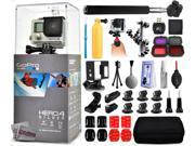 GoPro Hero 4 HERO4 Silver Edition CHDHY 401 with Filters Selfie Stick Skeleton Housing Premium Case Cleaning Kit Floating Bobber Card Reader Mini