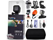 GoPro Hero 4 HERO4 Session CHDHS 101 with Headstrap Chest Harness Suction Cup Handgrip Floaty Strap Wrist Hand Glove Premium Case Mini Tripod Du