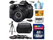 Canon EOS 60D 18 MP CMOS Digital SLR Camera with EF S 18 200mm f 3.5 5.6 IS Lens with 32GB Memory Large Case Tripod 5 Piece UV CPL FL ND4 10x Filters Cl