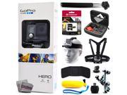 GoPro HERO Action Camera CHDHA 301 with 32GB Ultra Memory Premium Case Head Strap Selfie Stick Chest Harness Flexible Tripod Floaty Bobber MicroSD