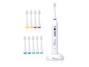 Wellness Oral Care Ultra High Powered Rechargeable Sonic Electric Toothbrush with 10 Heads WE3900