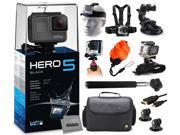 GoPro HERO5 Black CHDHX 501 with Headstrap Chest Harness Suction Cup Handgrip Floaty Strap Wrist Hand Glove Selfie Stick Large Padded Case HDMI