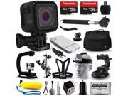 GoPro HERO5 Session HD Action Camera CHDHS 501 Ultimate 20 Piece Accessories Package with 48GB Memory Travel Case USB Portable Charger Head Chest Stra