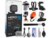 GoPro HERO5 Session CHDHS 501 with Headstrap Chest Harness Mount Car Suction Cup Handgrip Stabilizer Floaty Strap Wrist Glove Strap Selfie Stick T