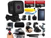 GoPro HERO5 Session HD Action Camera CHDHS 501 48GB Essetial Accessories Bundle includes Solar Charger Stabilizer Head Strap Car Mount Selfie Stick