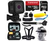 GoPro HERO5 Session HD Action Camera CHDHS 501 with 10 Piece Accessories Bundle includes 16GB Card Floating Handle Card Reader Selfie Stick Chest Head